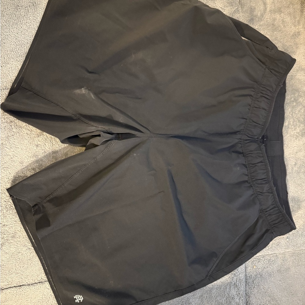 Reigning Champ Black Athletic Shorts Lightweight linerless 7” inseam